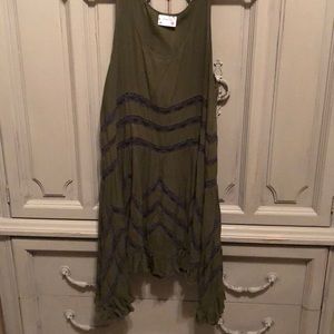 Free People Voile Slip (olive)